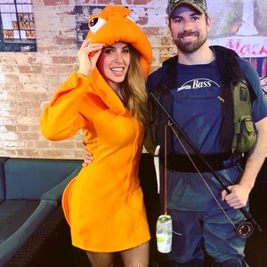 Funny goldfish Halloween costume S/M